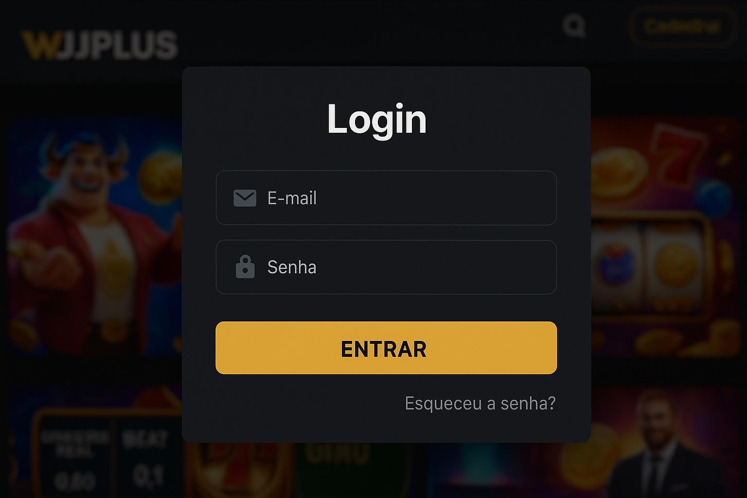 Criar uma nova Conta no plataforma WJPLUS  